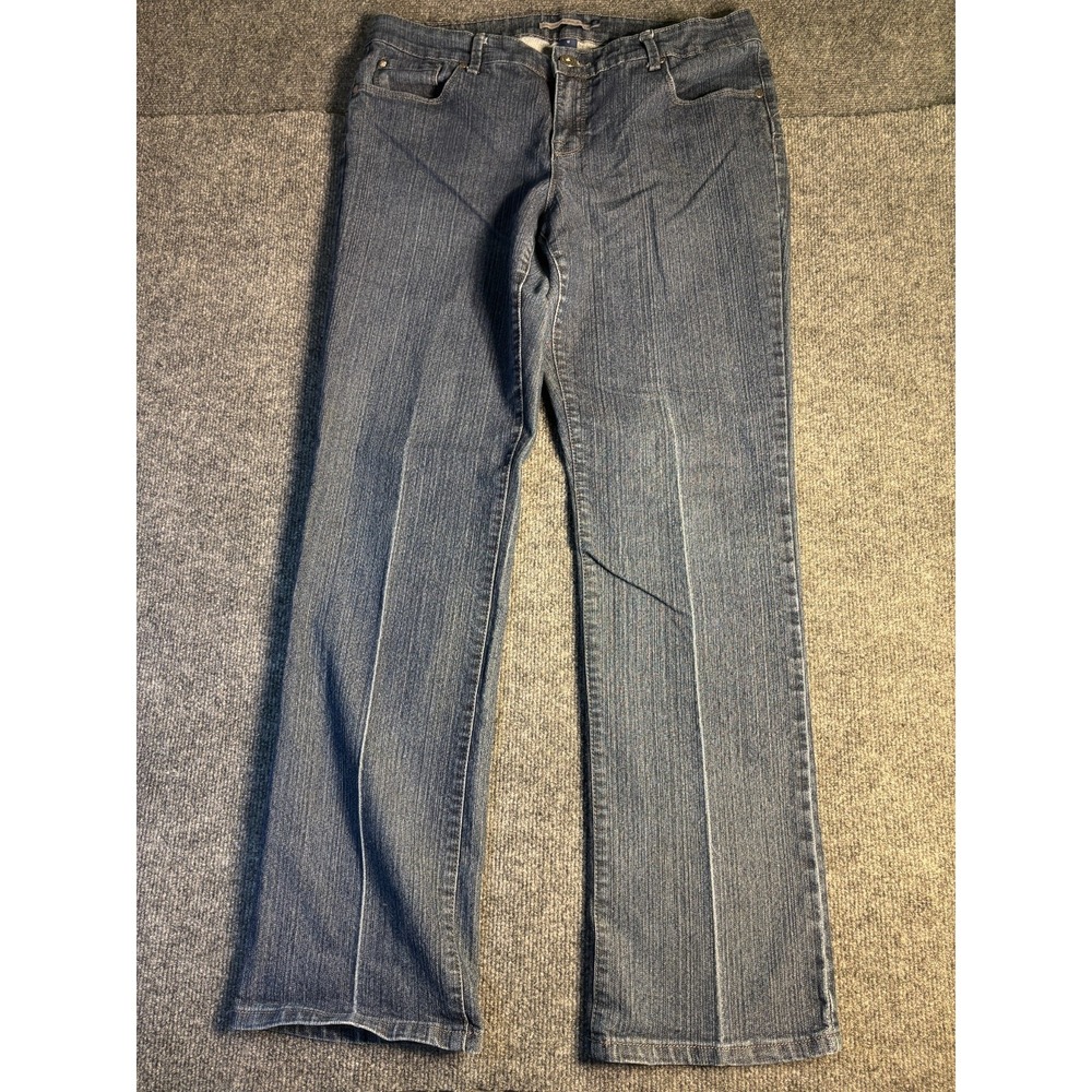 BandolinoBlu Jeans Womens 12 Blue Denim Regular Fit 5-Pocket Design Straight Leg - Picture 4 of 11